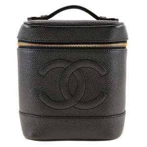 CHANEL Black Caviar Leather Bag